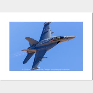 EA-18G Growler Afterburner Fly-By Posters and Art